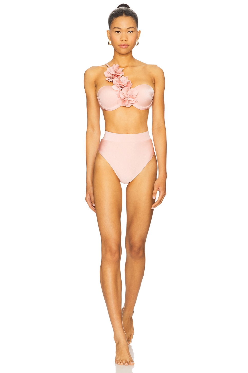 PatBO Lagoa Lycra High Waist Bikini Bottom