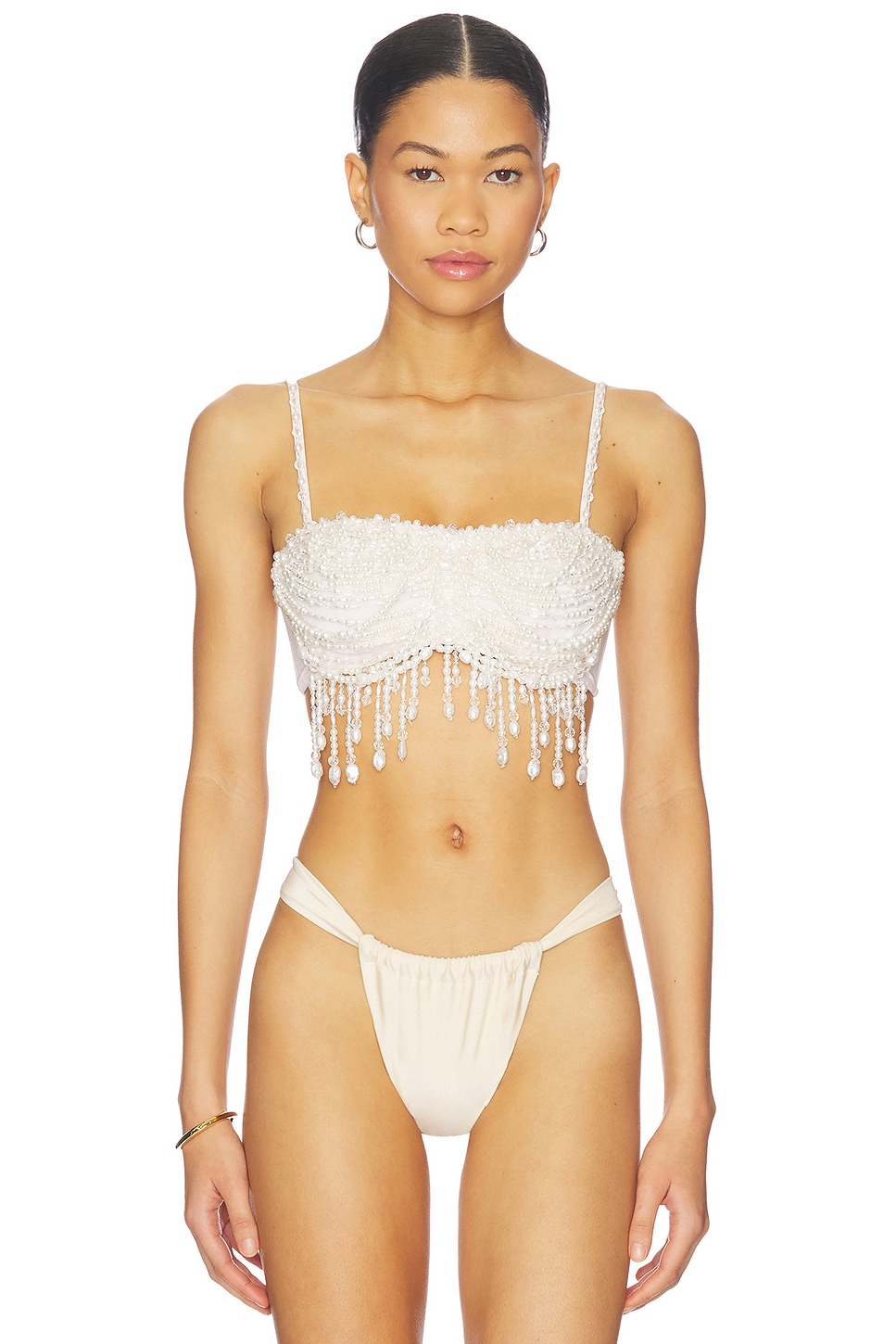 PatBO x Camila Coelho Pearl Dust Bra Top