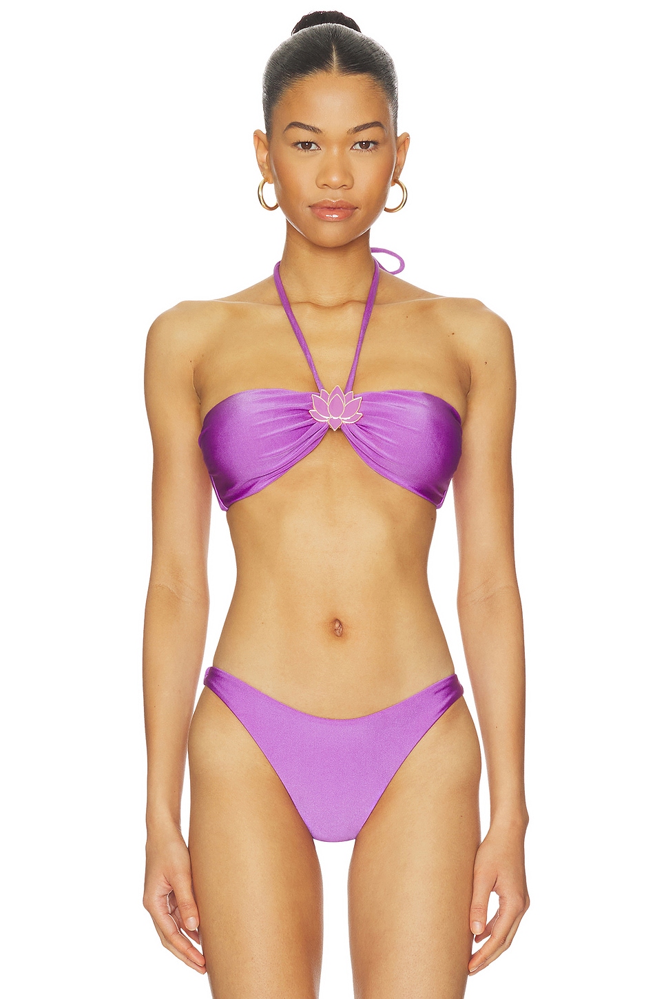 Aurora Lotus Buckle Bikini Top