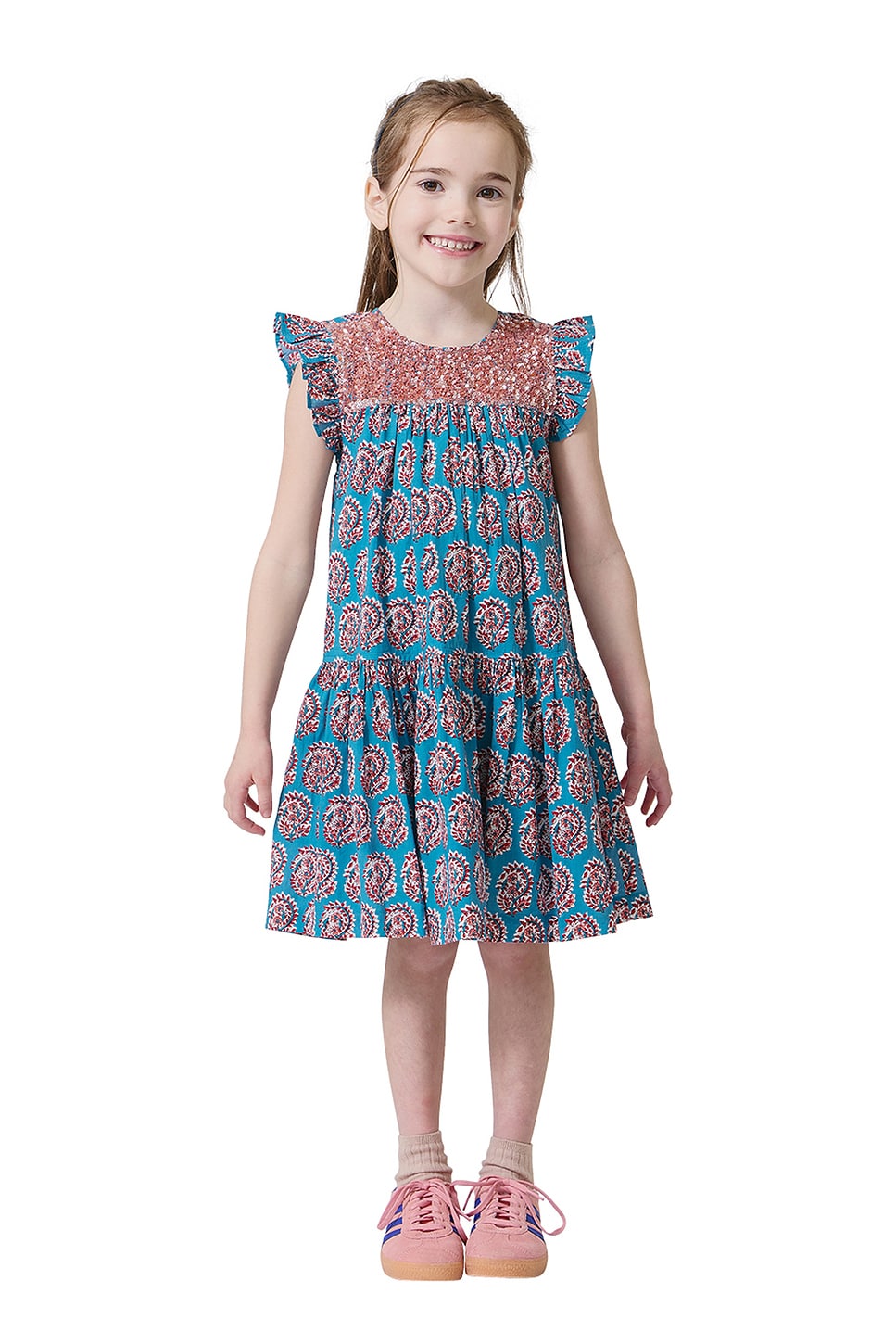 Pink Chicken Fiona Ruffle Dress