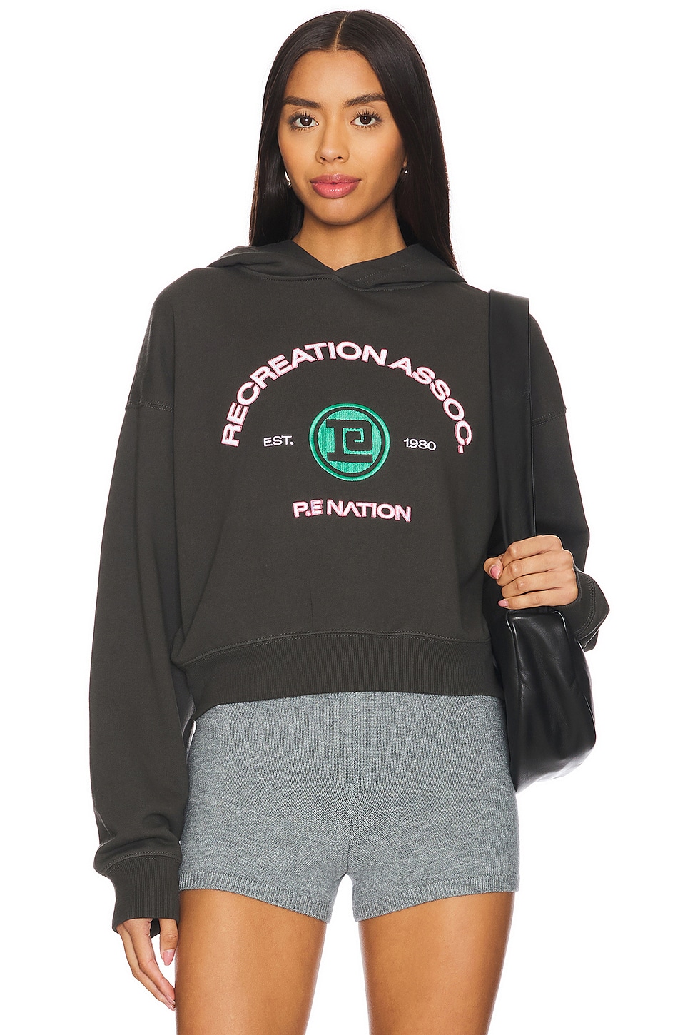 P.E Nation Crescent Hoodie in Asphalt REVOLVE