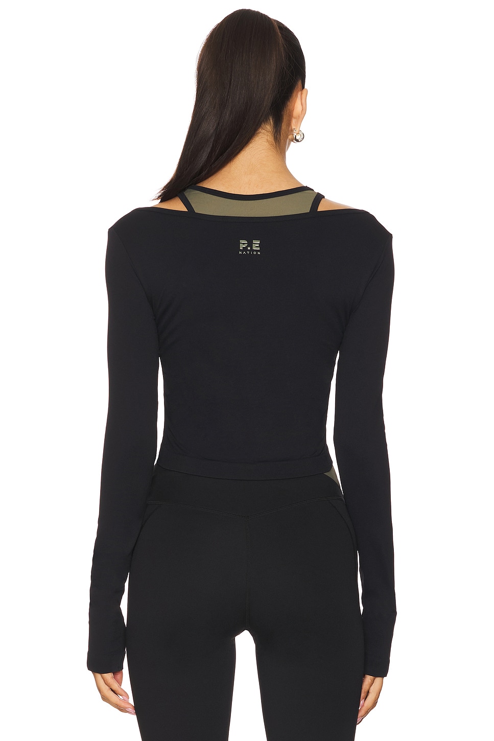 P.E NATION Sutton Long Sleeve Cropped Top