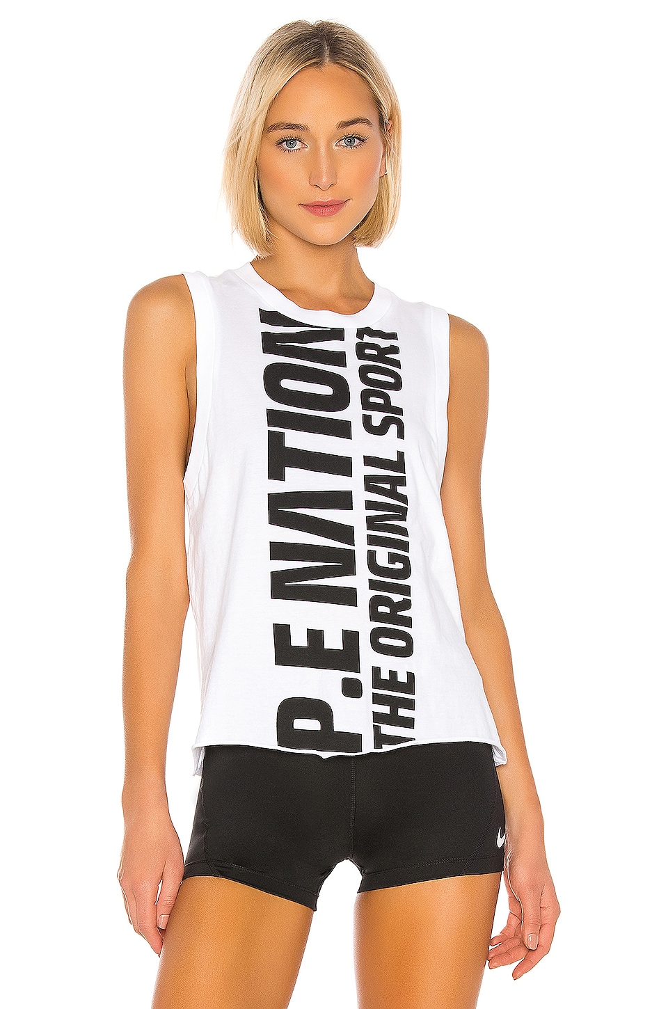 White nation. P.E Nation Endurance Organic Cotton Tank Top, p.e Nation Direction SPO.