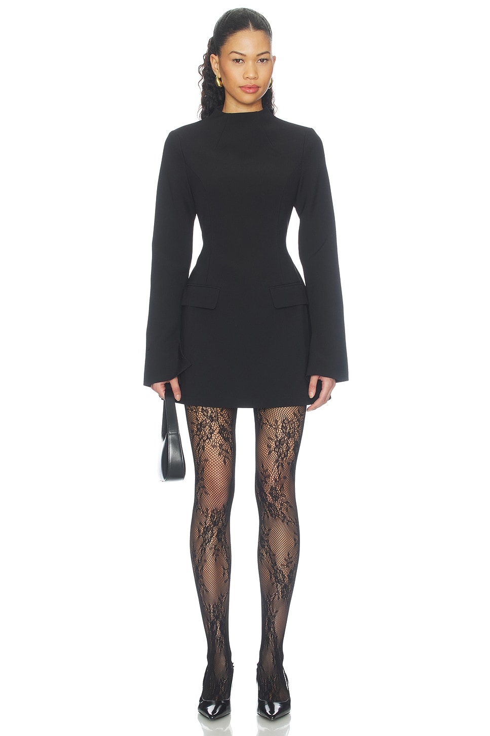 Stretch Lace Tights - thumbnail 3