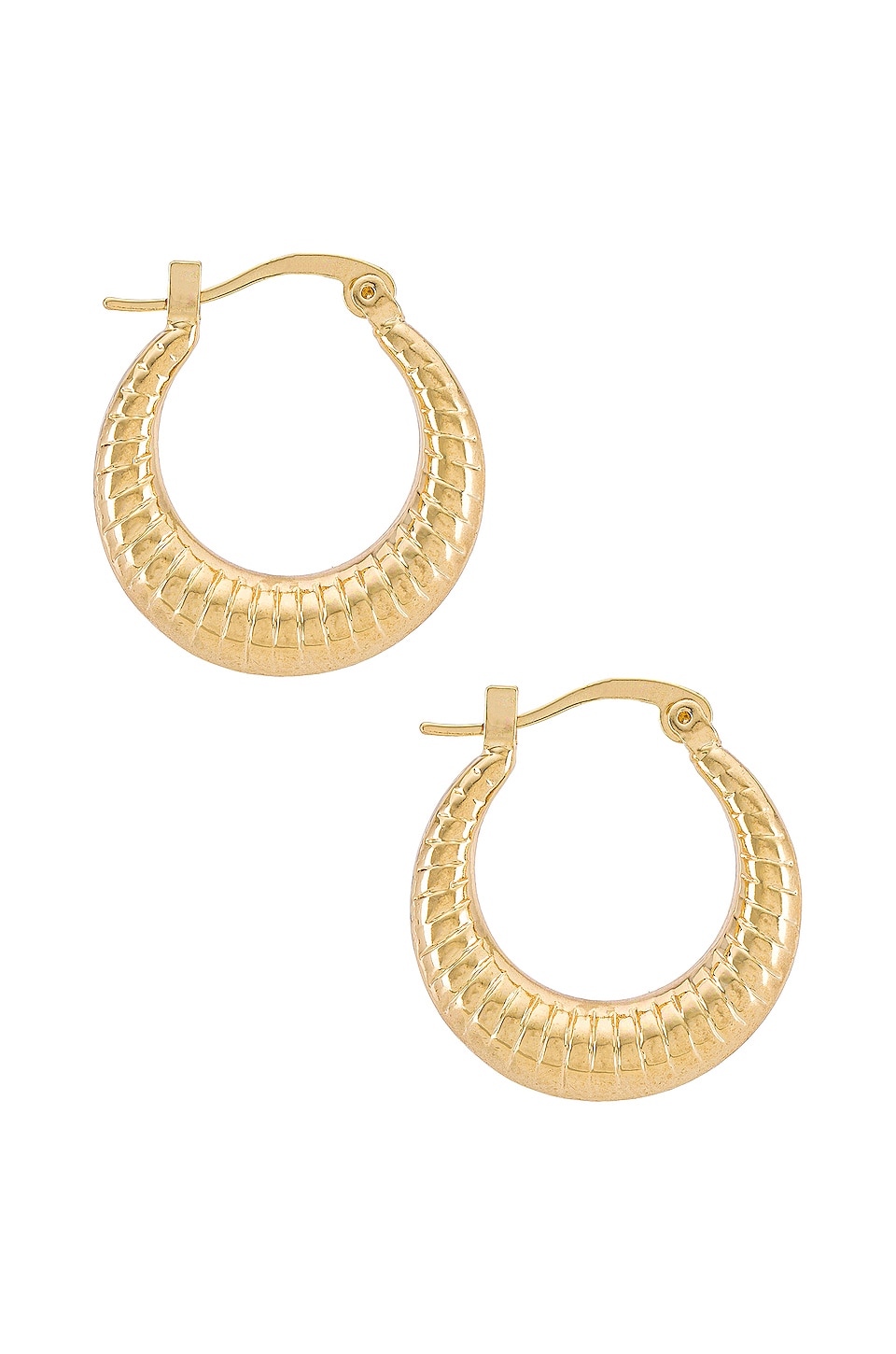 petit moments Bella Mini Hoop in Gold