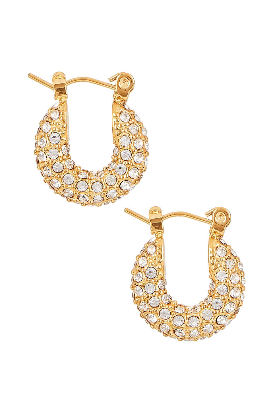 petit moments Tweed Hoops-small in Gold