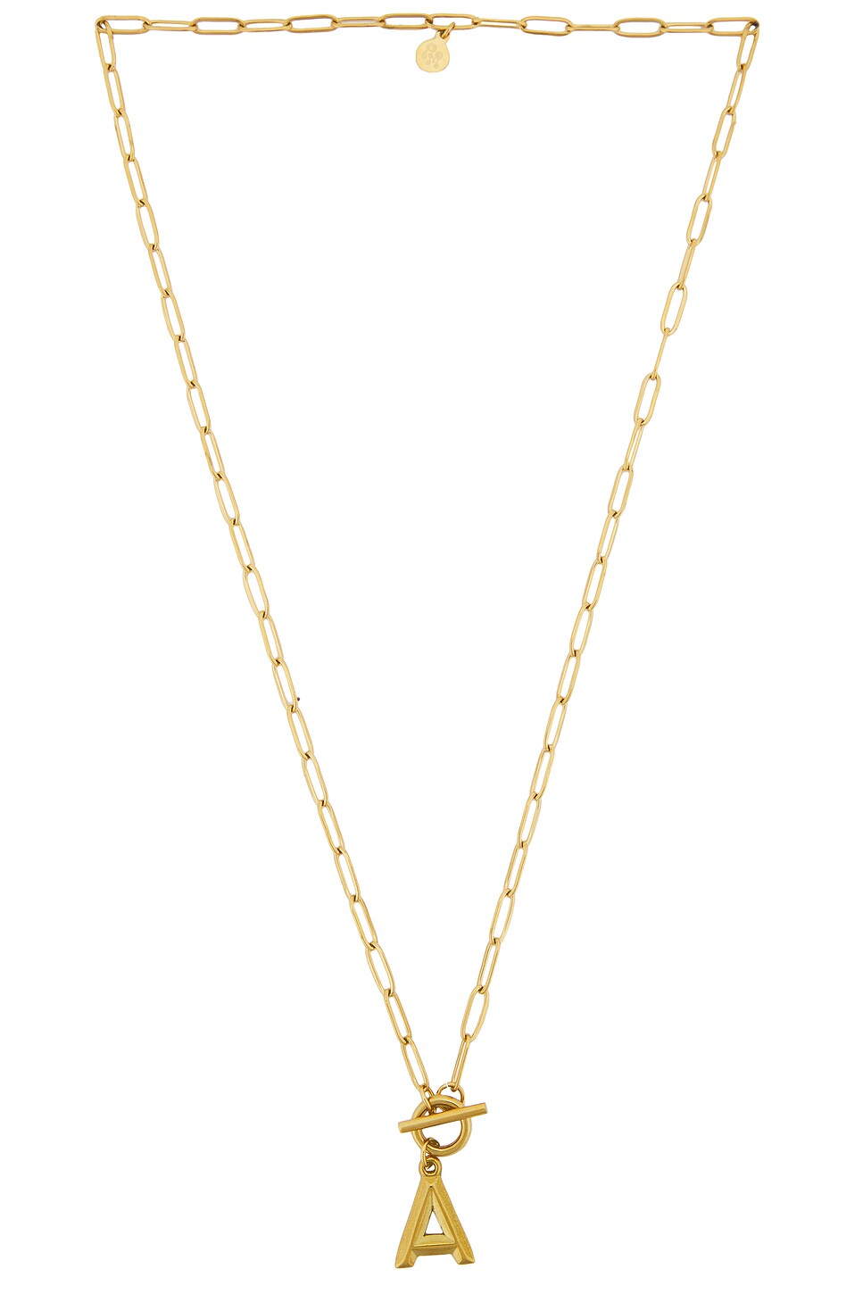 Paperclip Initial Necklace