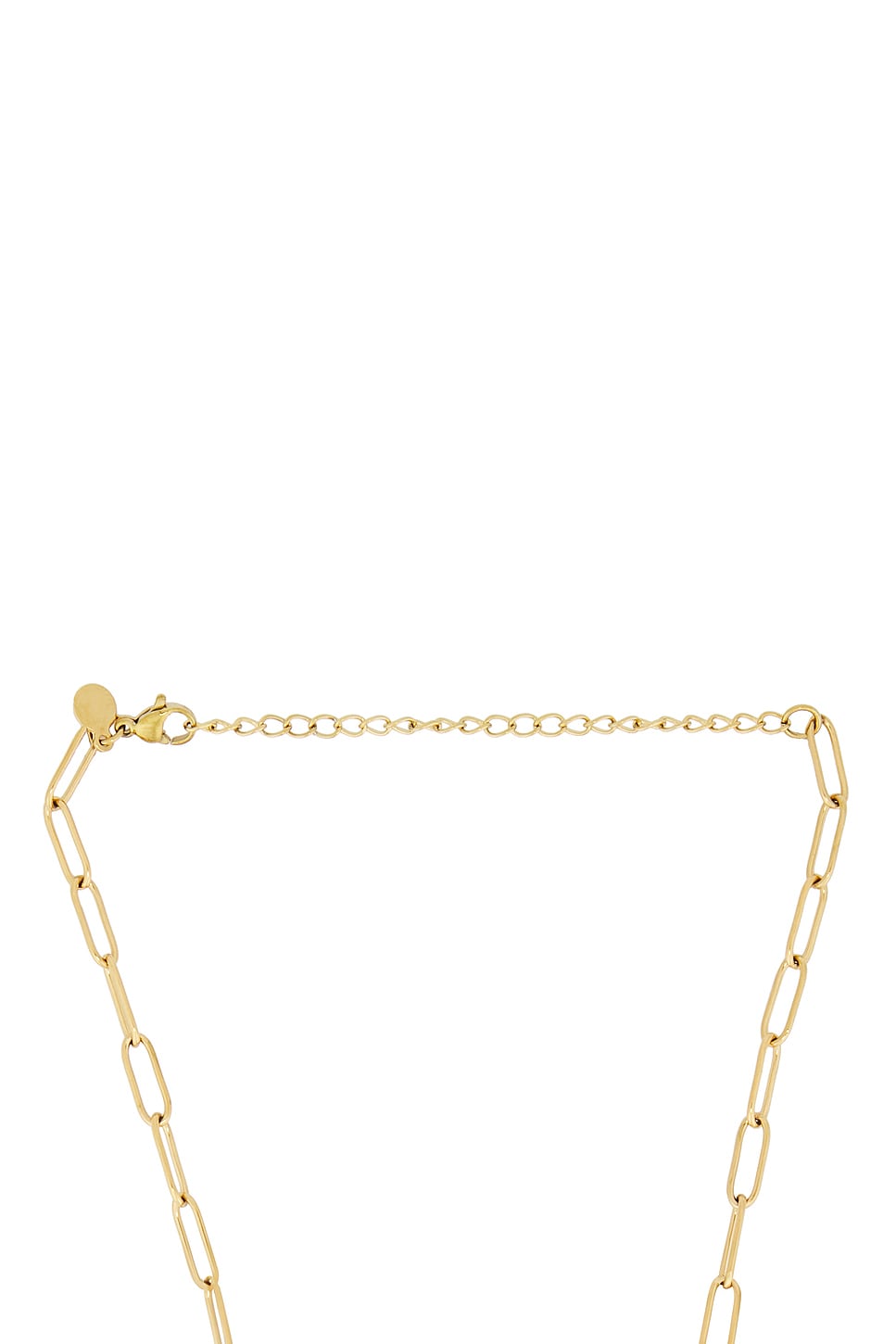 Carabiner Initial Charm Necklace