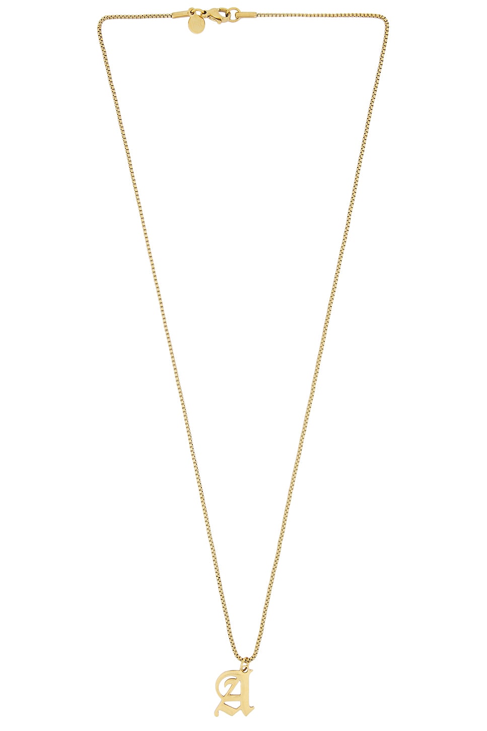 Old English Initial Necklace