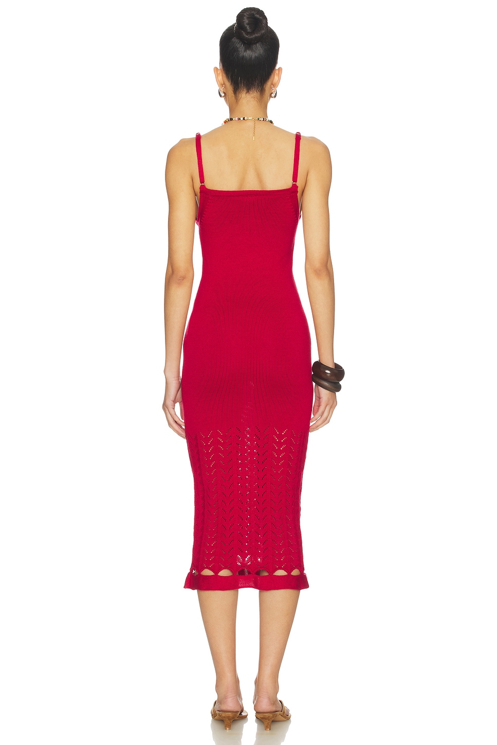 PEIXOTO Nora Knit Dress in Sriracha Red