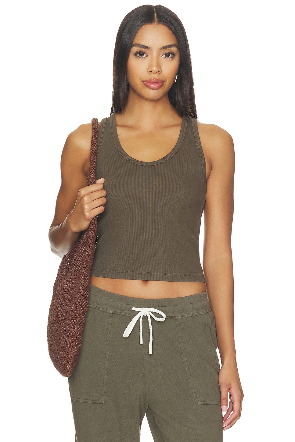 Structured Rib Bra Friendly Tank - thumbnail 7