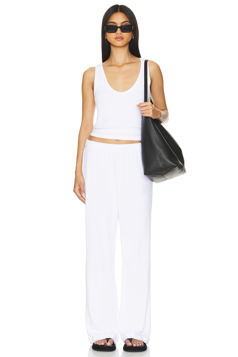 perfectwhitetee Maria V Neck Blondie Tank Top thumbnail