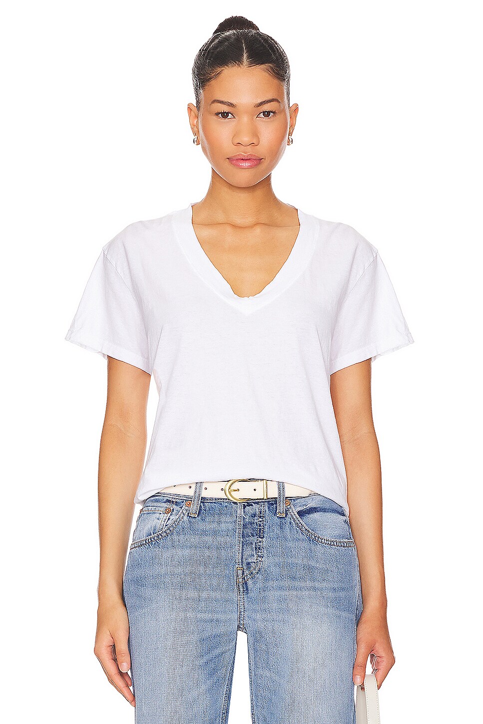 boxy scoop neck tee