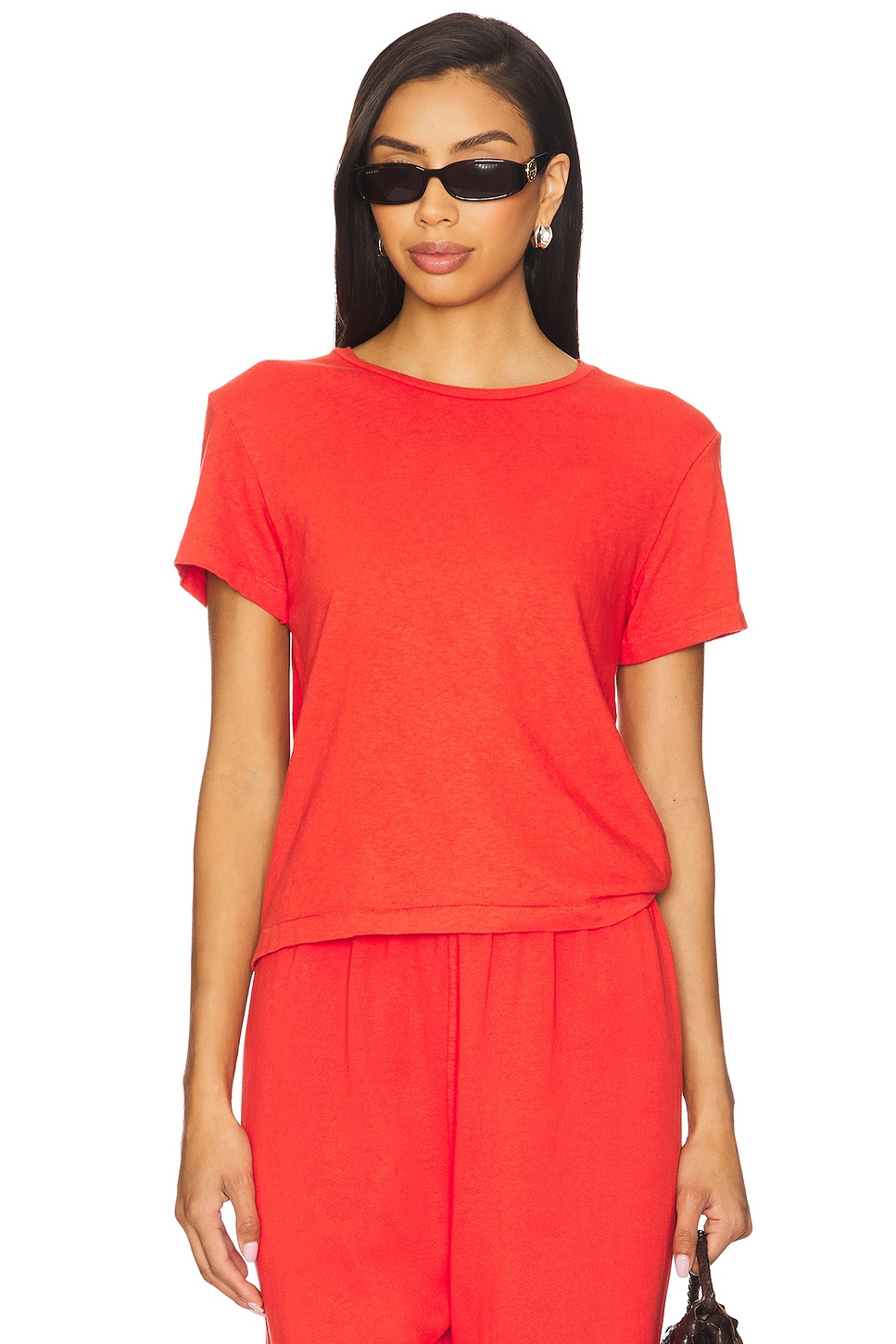 perfectwhitetee Recycle Cotton Slim Crew Tee