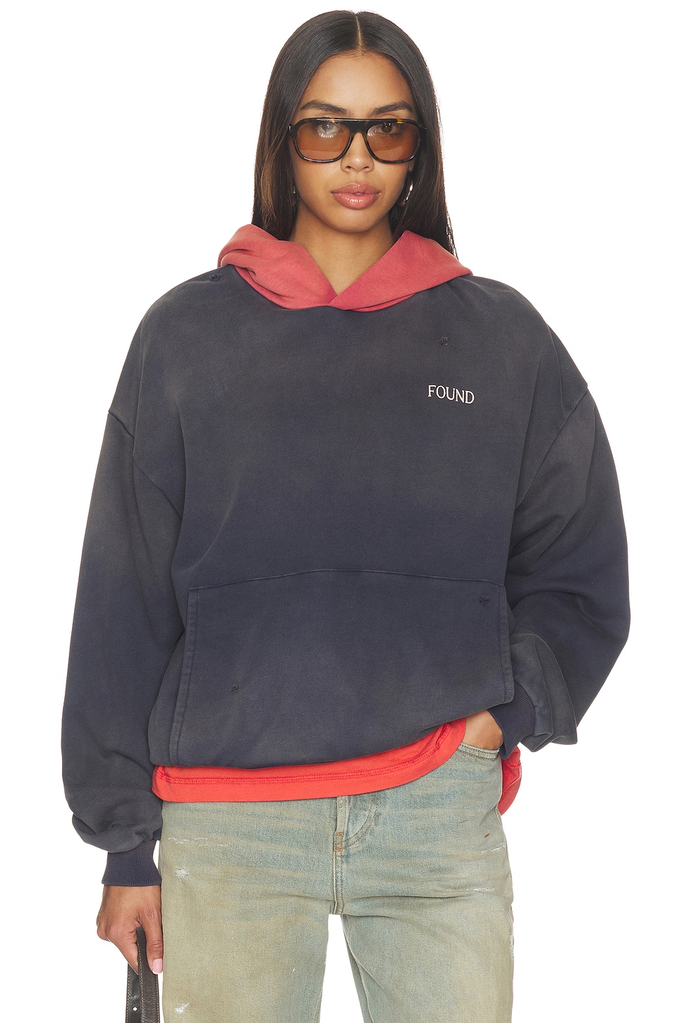 Distressed Logo Hoodie