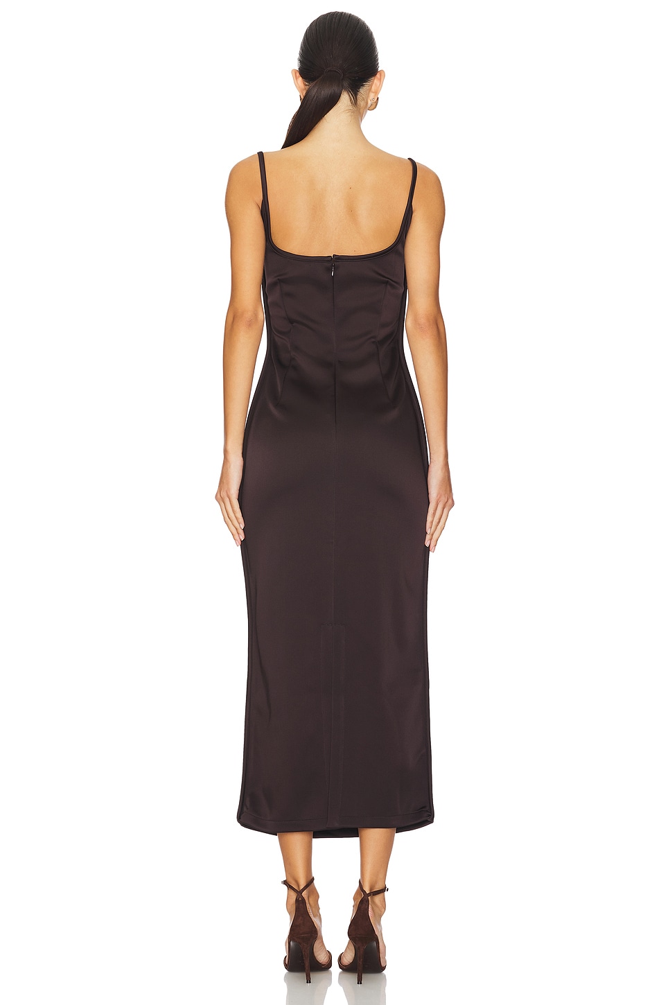 knee length dresses for ladies Paris Georgia Heart Dress in Chocolate Chocolate / S main image 1