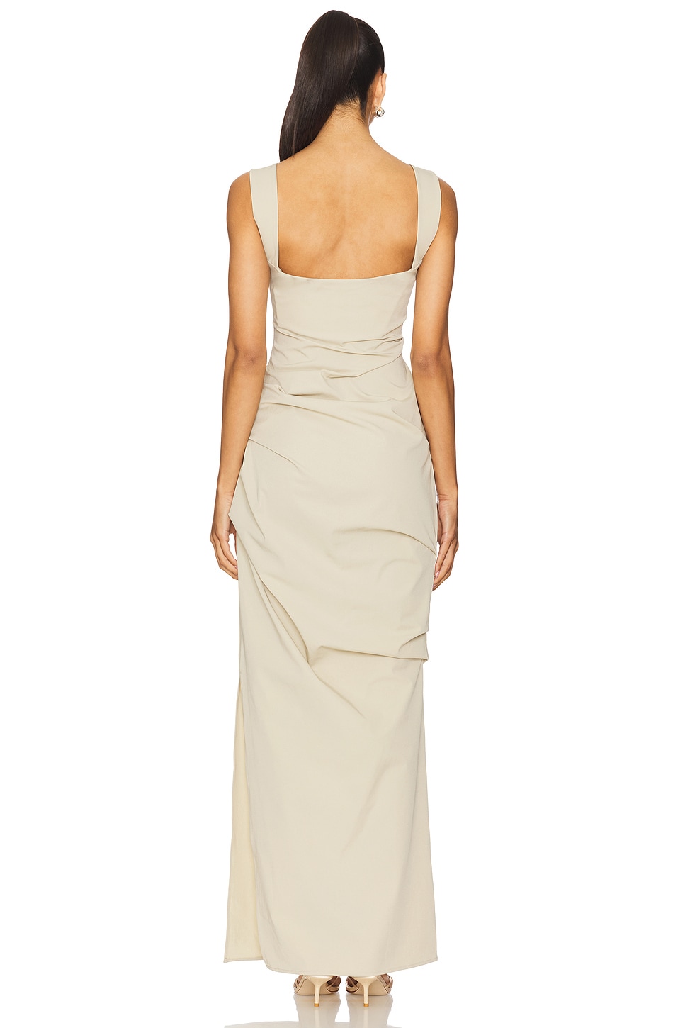 paris georgia raf draped jersey maxi dress Paris Georgia Raf Draped Jersey Maxi Dress - Pink