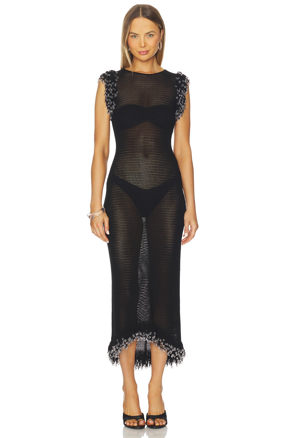chinese dress ladies Lace Fringe Strapless Mini Dress As Shown / XXS main image 1