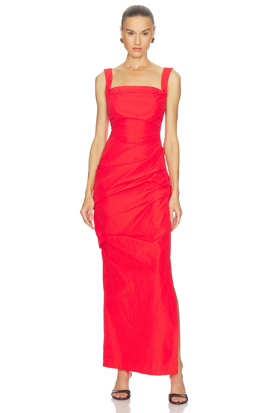 paris georgia raf draped jersey maxi dress Paris Georgia Raf Draped Jersey Maxi Dress - Pink