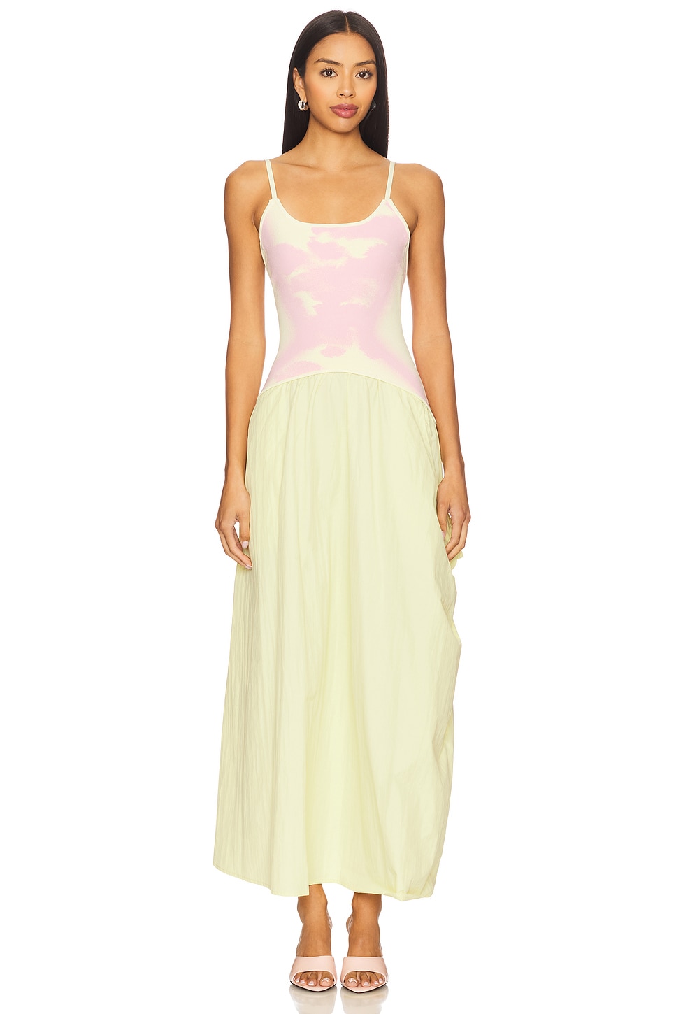 Ivy Mixed Media Maxi Dress