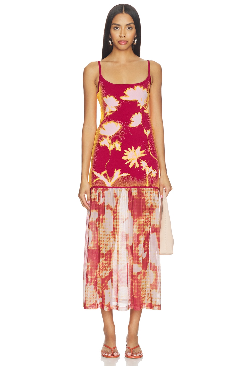 ph5 red dress LOTUS SIGNATURE WAVY DRESS WITH OPEN BACK PH5