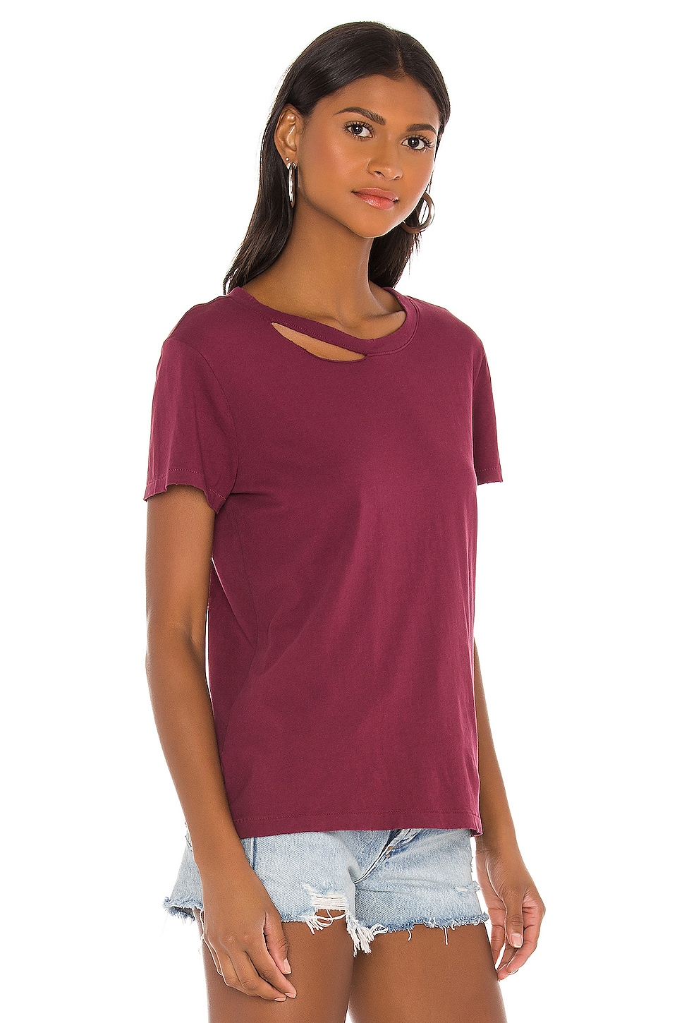 n:philanthropy Harlow BFF Tee in Bordeaux | REVOLVE