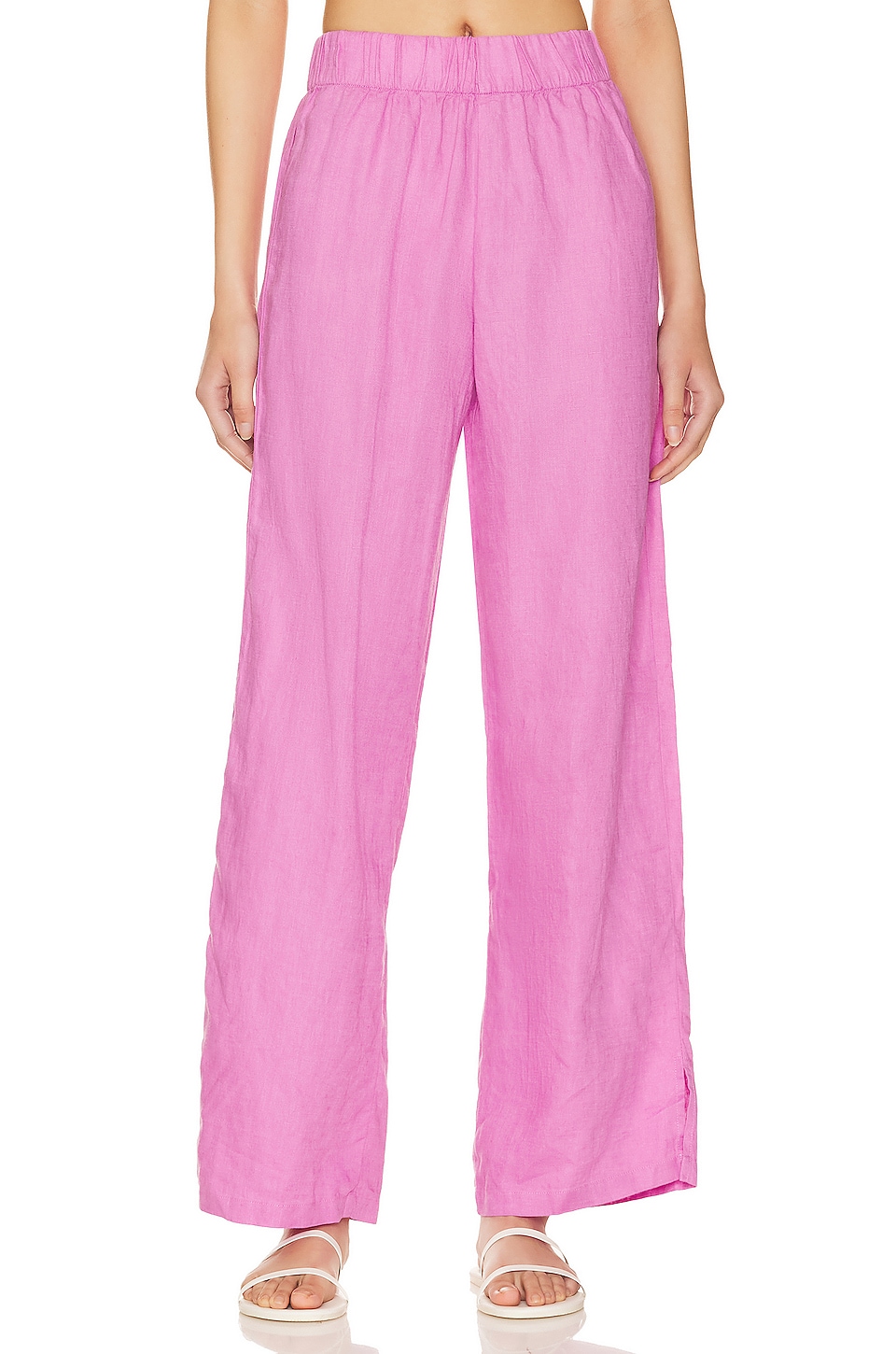 PQ x REVOLVE Sammy Wide Leg Pant in Bubblegum Pink