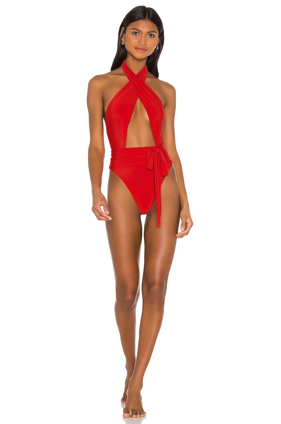 PQ Alex One Piece in Red Coral