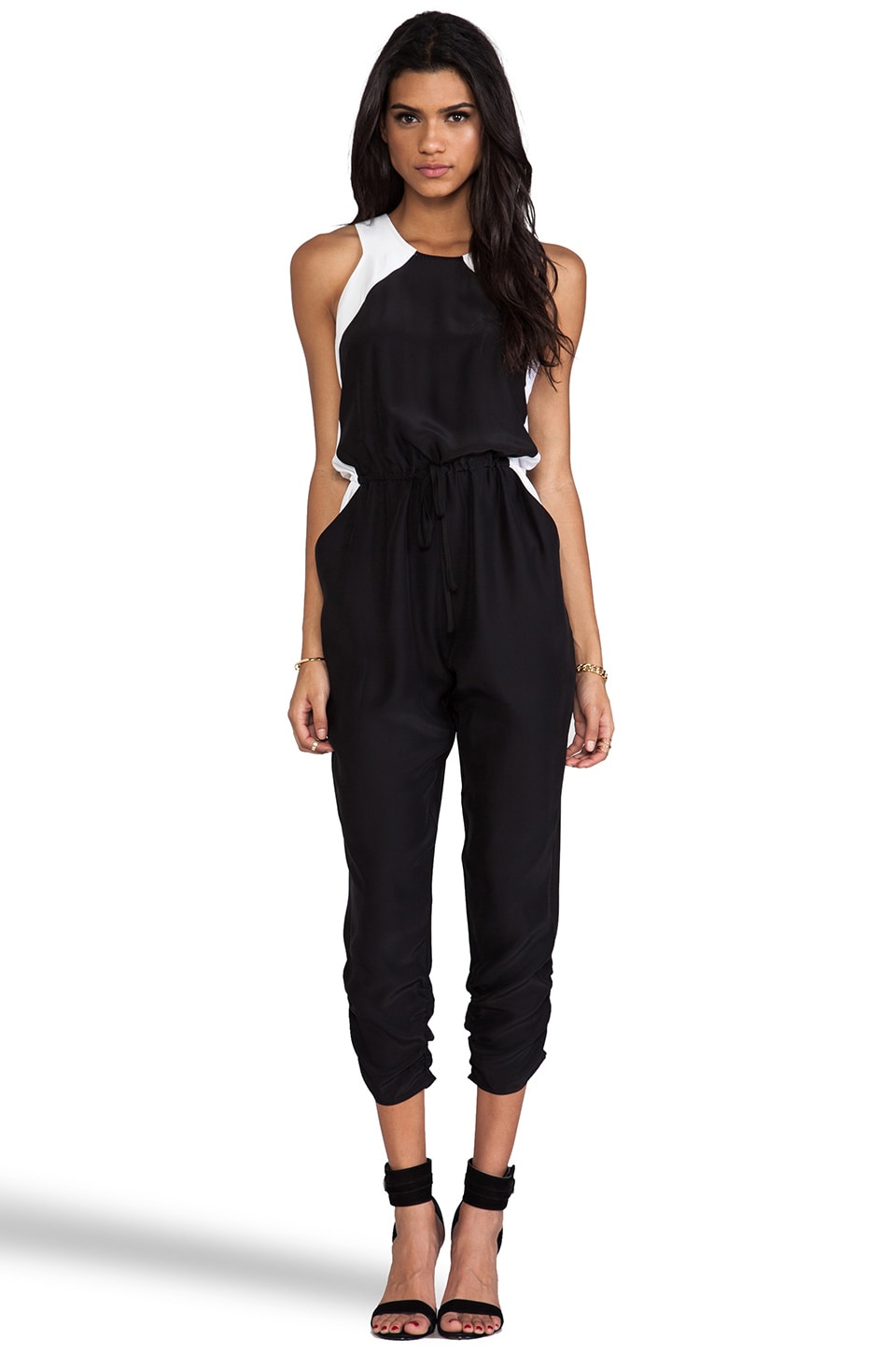 parker silk jumpsuit