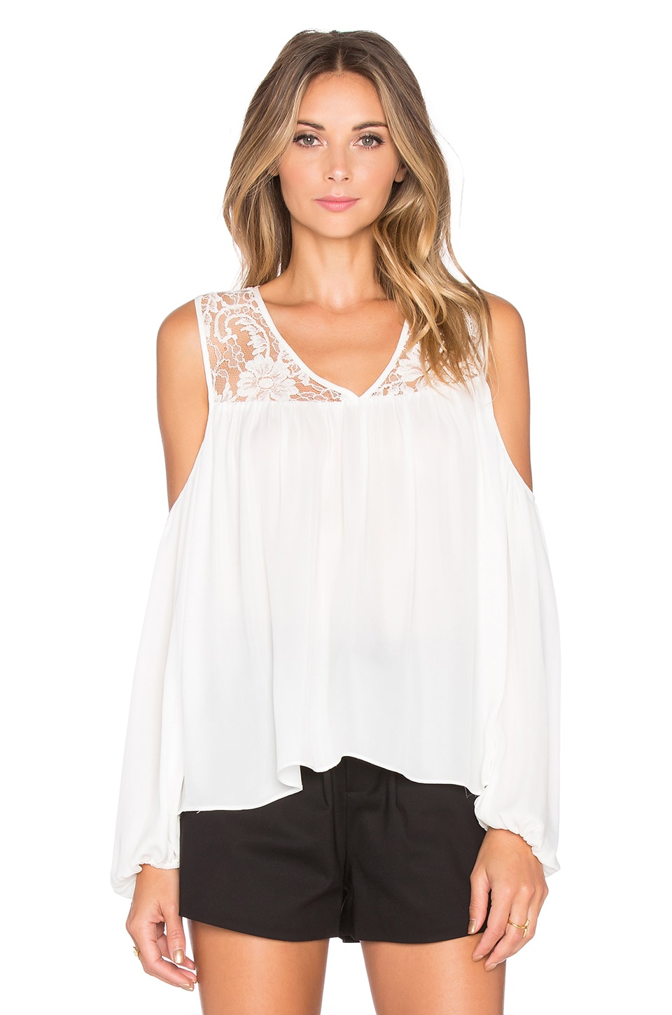 Parker Joanie Blouse in Ivory | REVOLVE