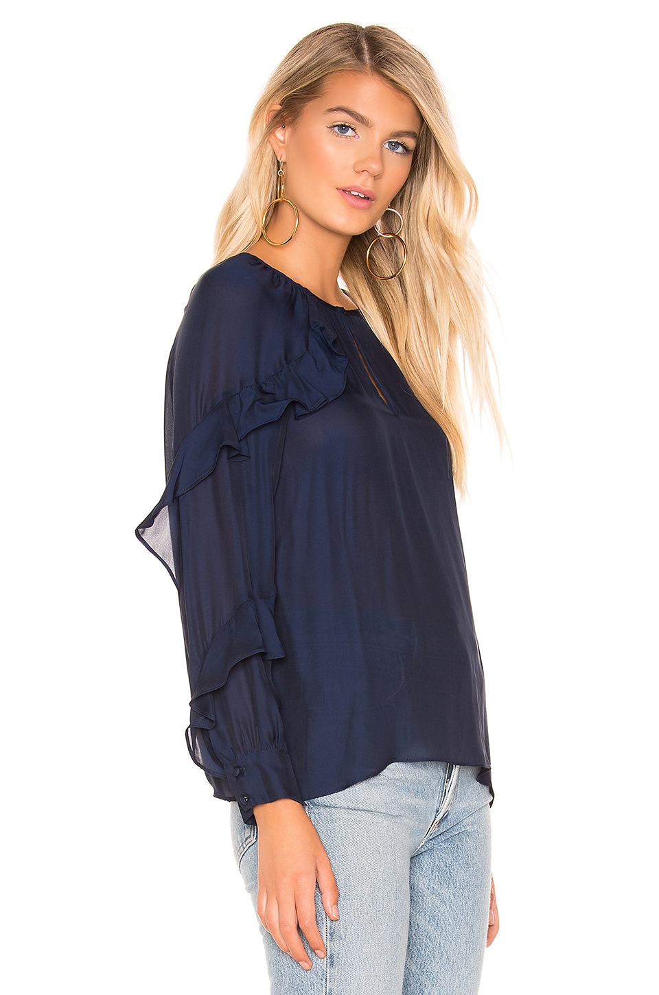 Parker Julian Blouse in Aquarius | REVOLVE