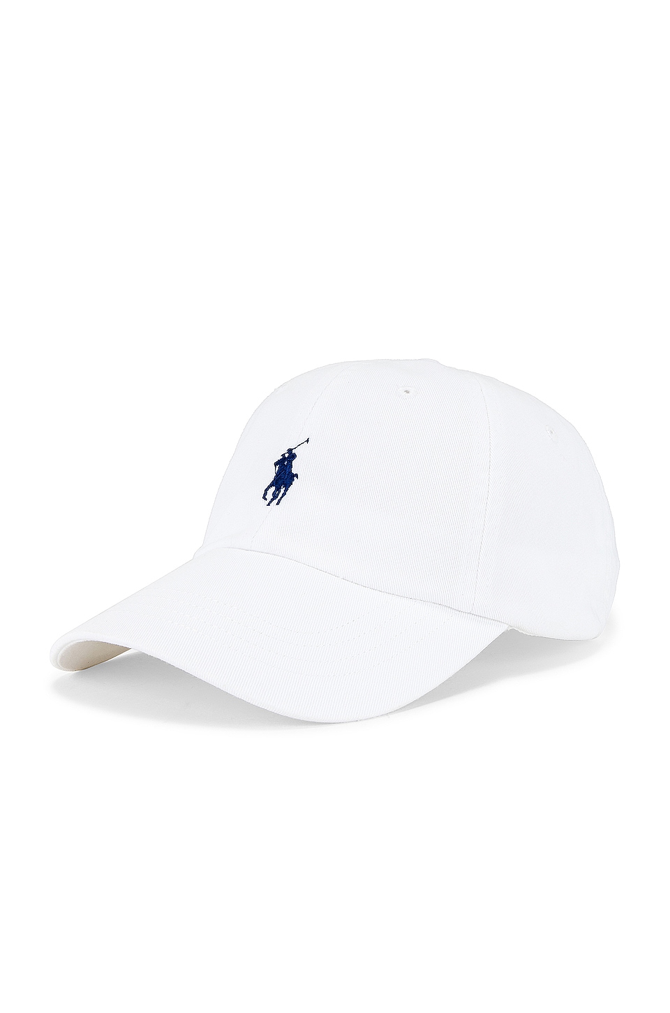 Polo Ralph Lauren Chino Cap in White & Marlin Blue