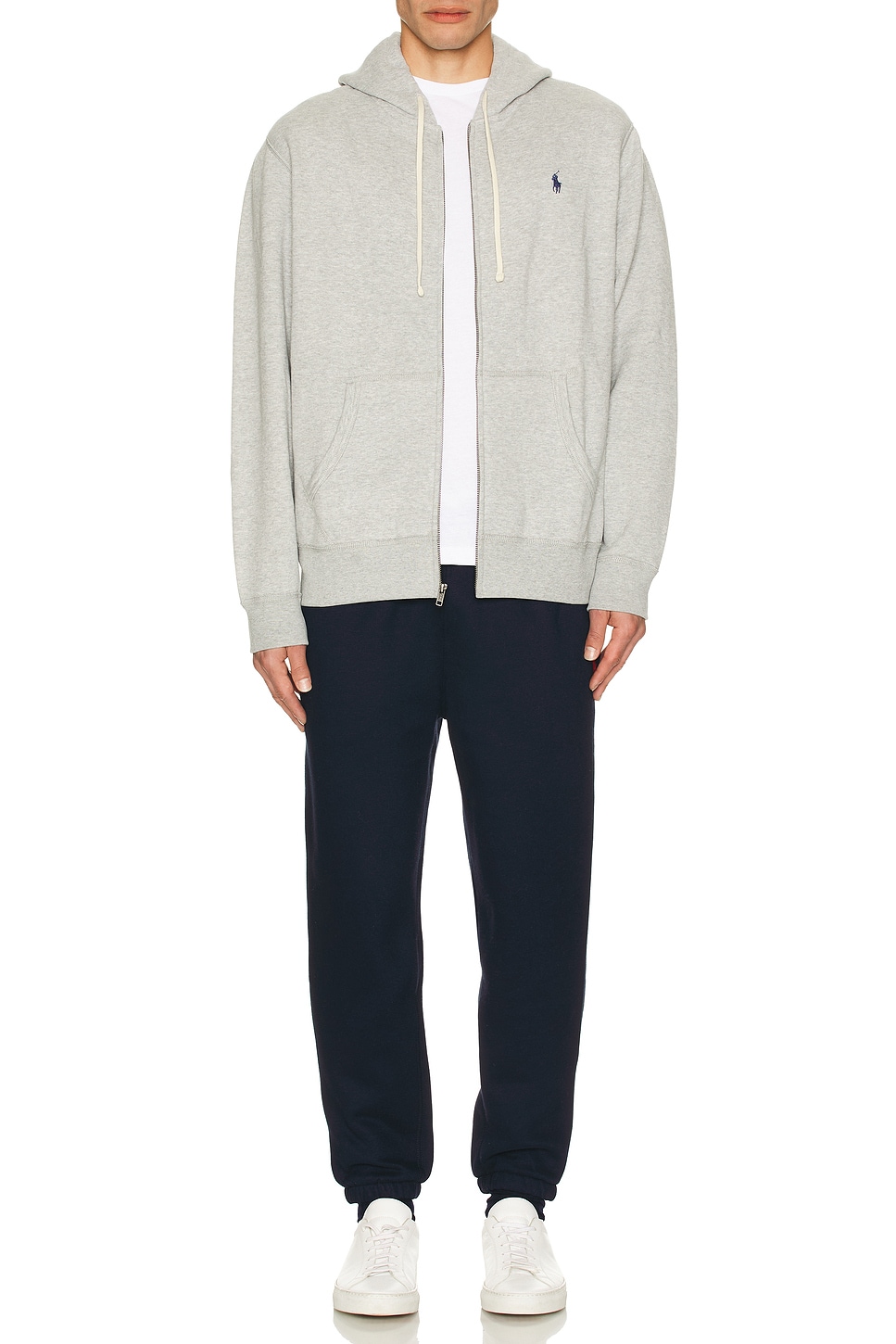 Polo Ralph Lauren Full Zip Hoodie in Andover Heather | REVOLVE