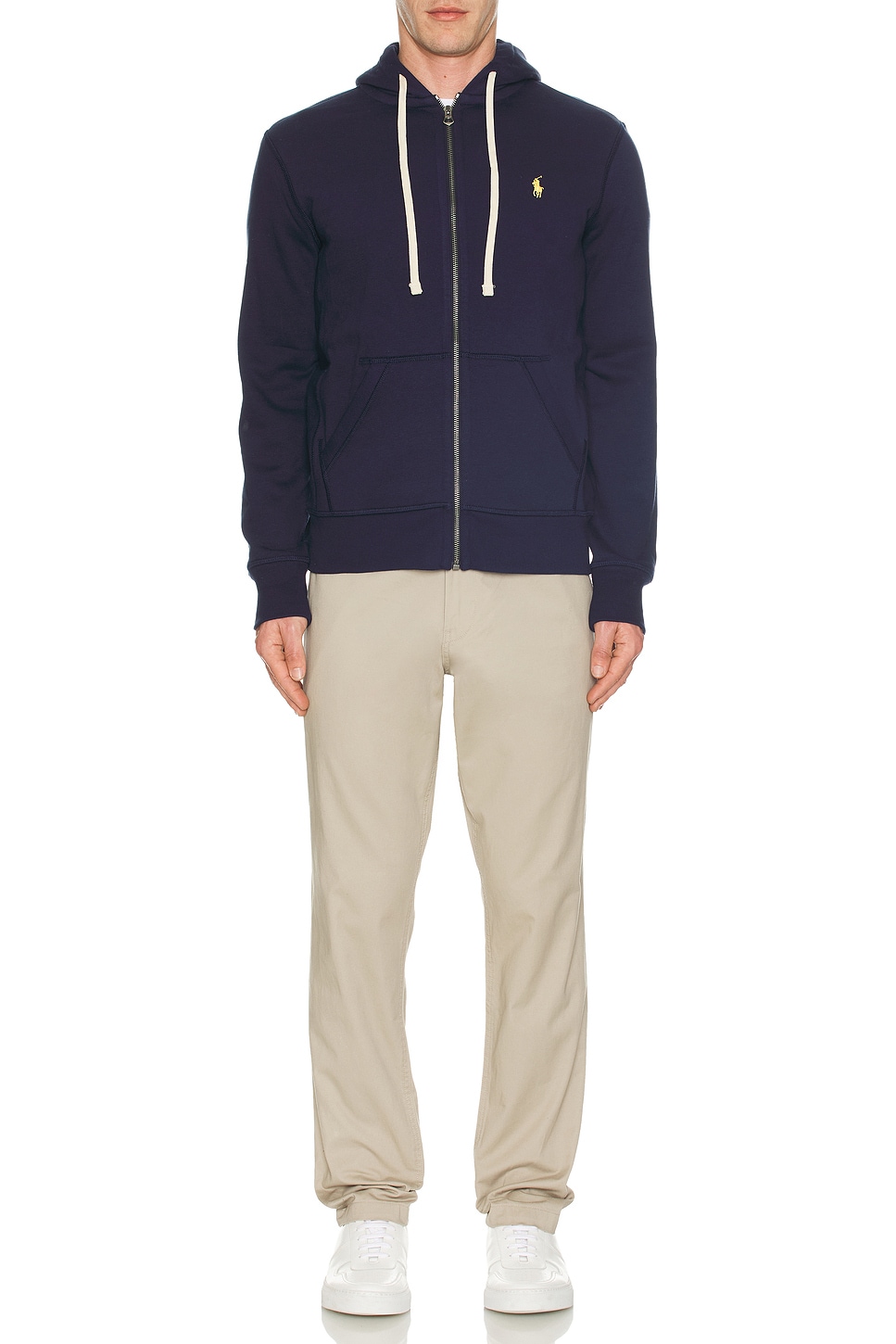 パーカー・フーディ Ralph Lauren SS25 Sweatshirts (710964476001 CRUISE NAVY) Men's Ralph Lauren Logo Double-Knit Hoodie | Chicago City Sports