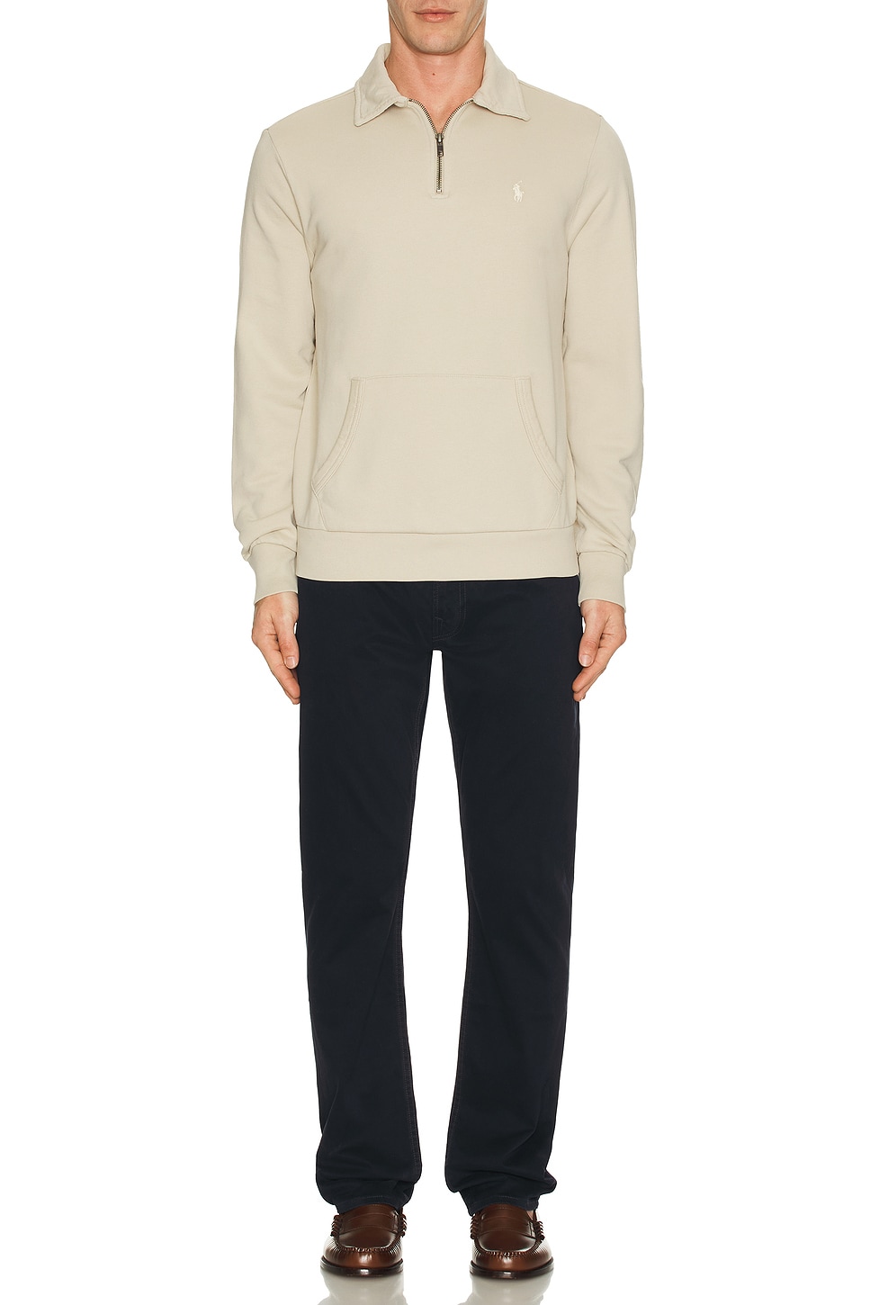 【関税&送料込】Polo Ralph Lauren Gray Loopback Sweatshirt W Polo Ralph Lauren Loopback Fleece Sweatshirt in Grey | MYER