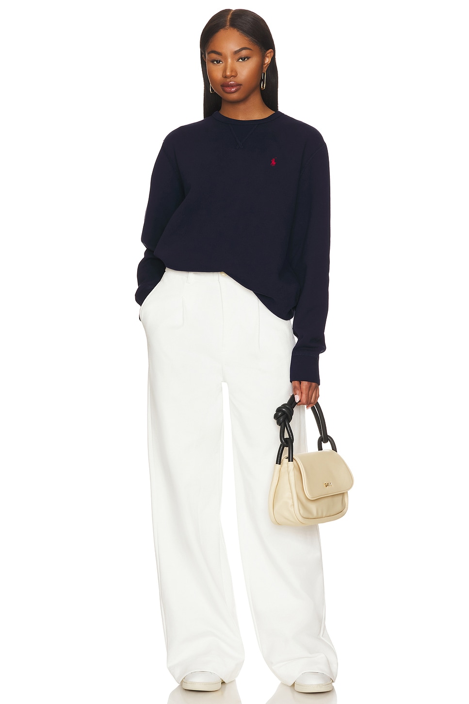 パーカー・フーディ Ralph Lauren SS25 Sweatshirts (710964476001 CRUISE NAVY) Polo Ralph Lauren Fleece Sweatshirt in Cruise Navy | REVOLVE