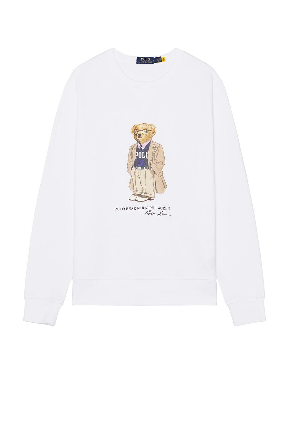 ★POLO RALPH LAUREN★ Fleece crewneck sweatshirt (WHITE) Logo Cotton-Blend Fleece Sweatshirt | Ralph Lauren