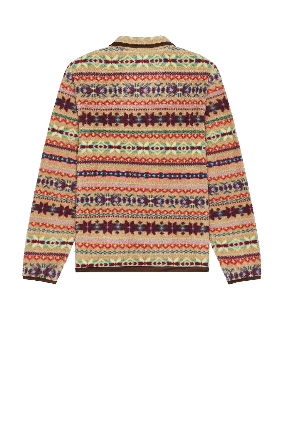 Polo Ralph Lauren Long Sleeve Printed Vintage Fleece Snap Mockneck