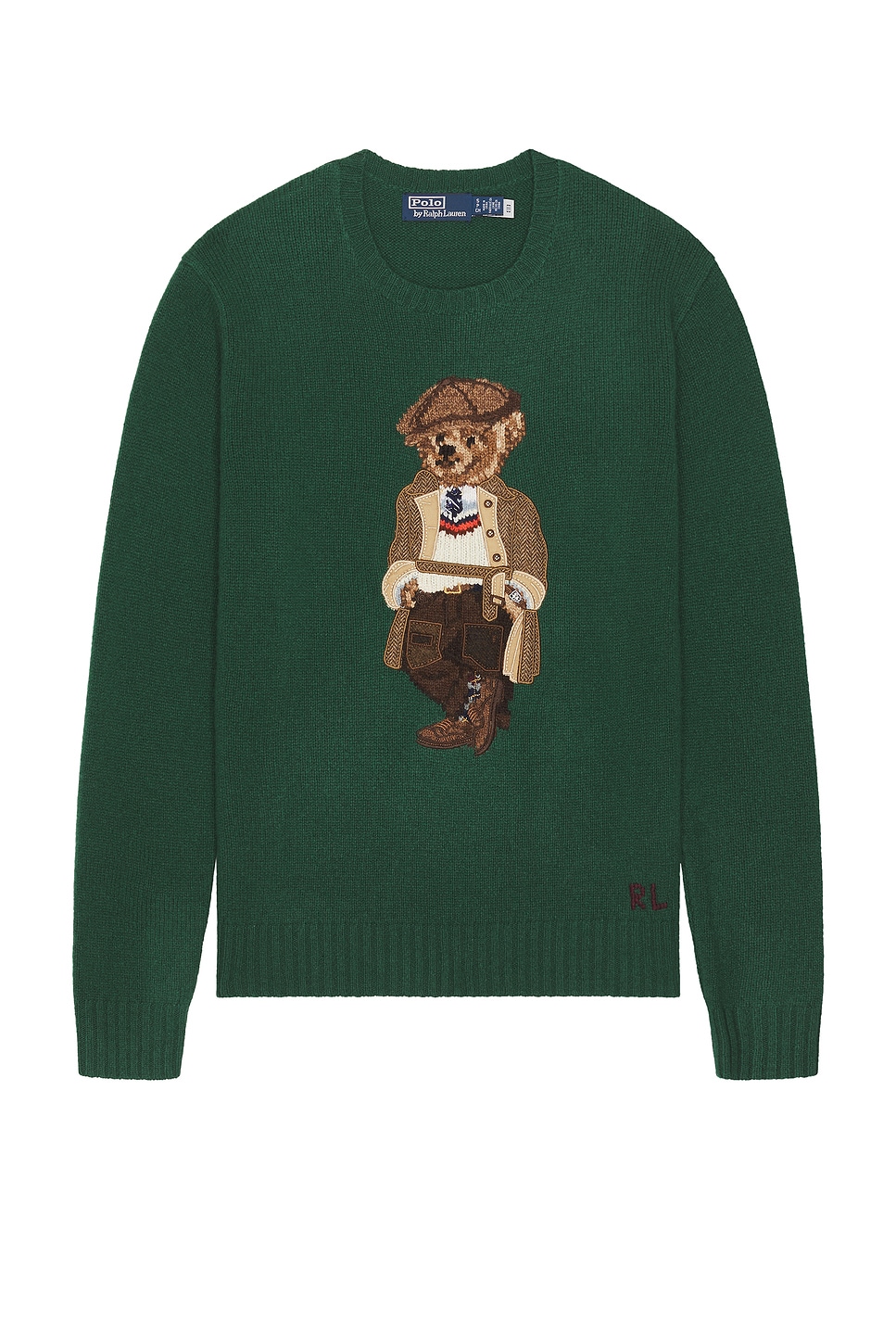 Wool Blend Head Of Charles Bear Sweater