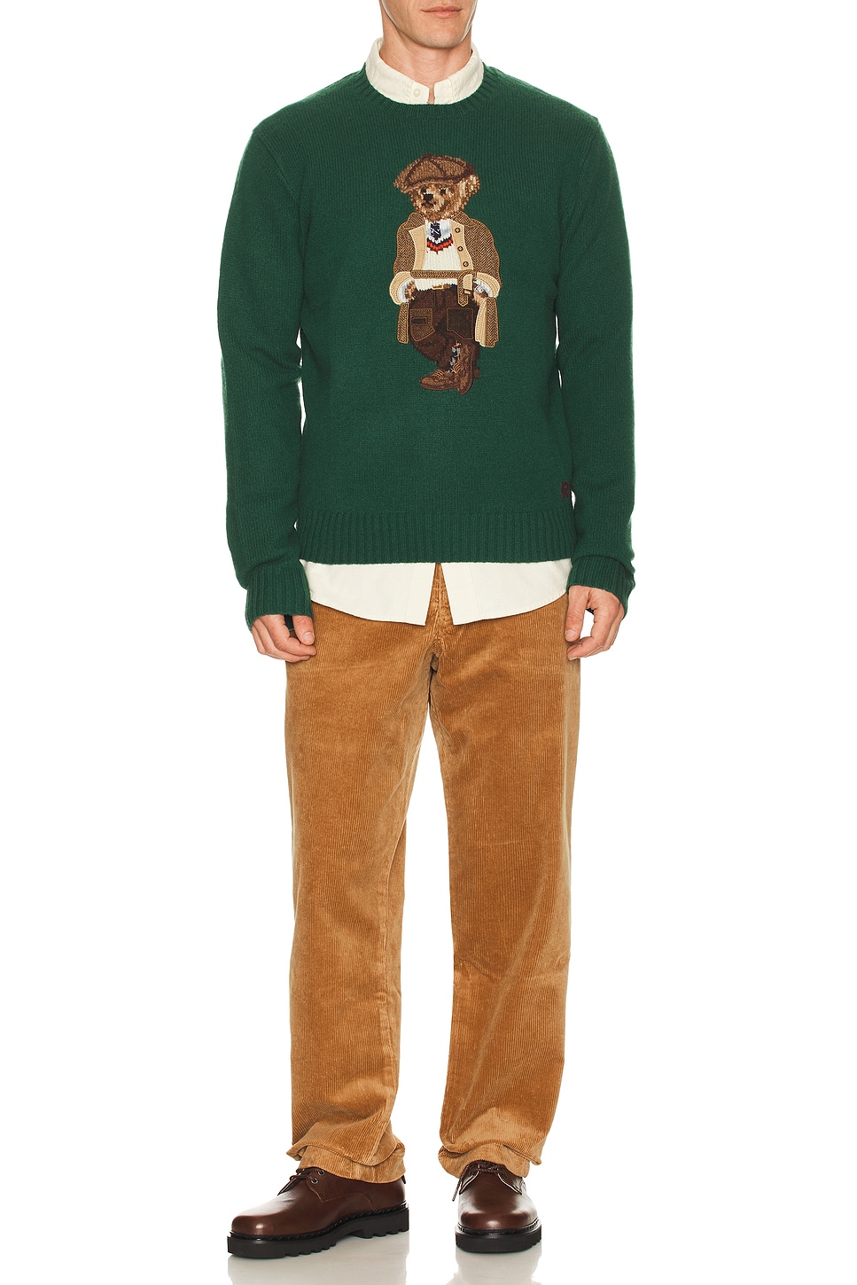 Wool Blend Head Of Charles Bear Sweater