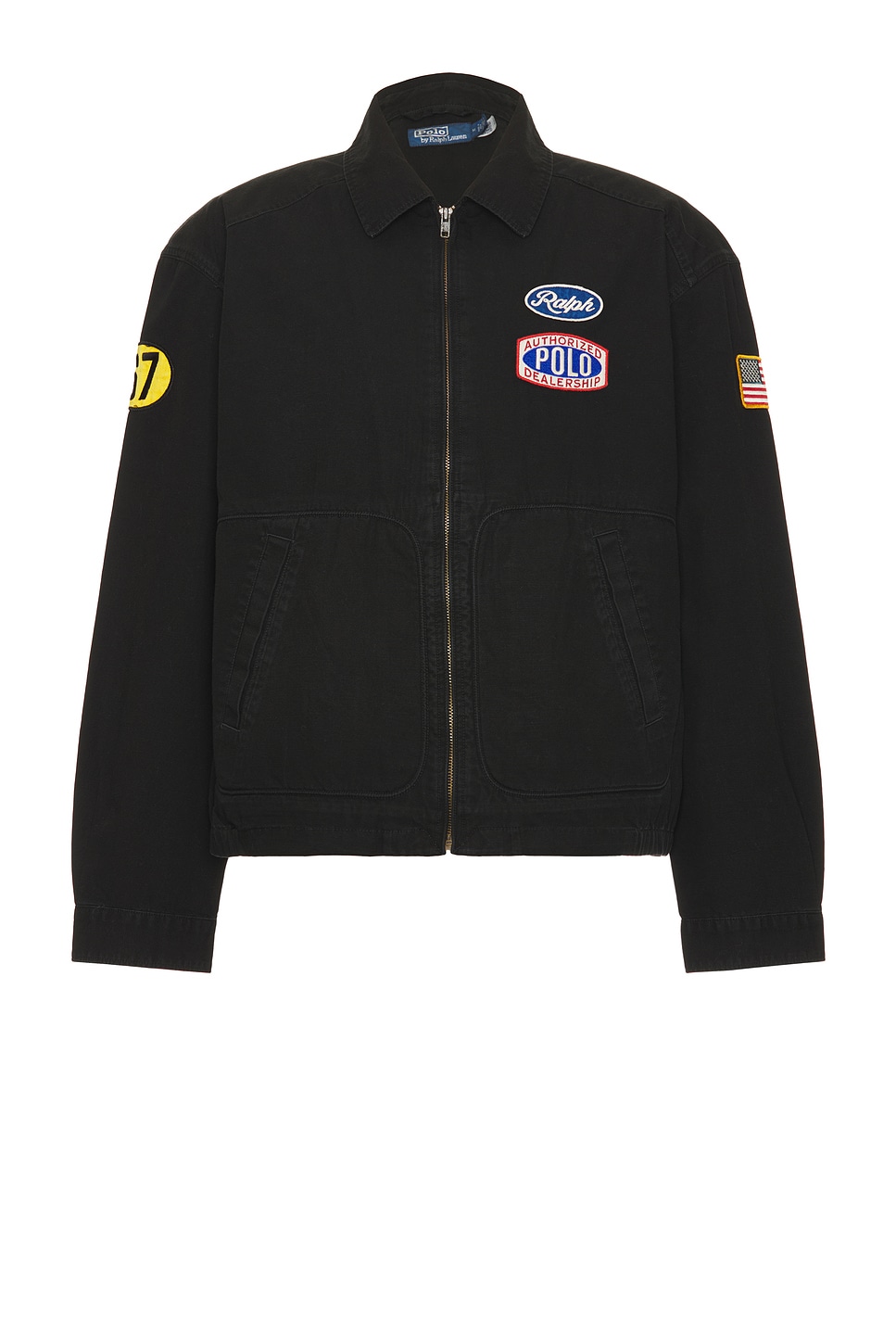 ポロラルフローレン フランネルブルゾン Polo Ralph Lauren Cotton Canvas Lingmoor F1 Windbreaker in