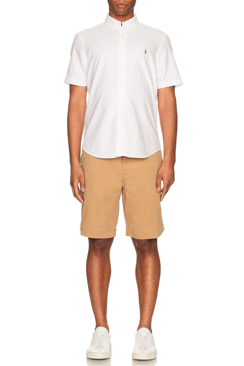 Polo Ralph Lauren Oxford Short Sleeve Shirt in White | REVOLVE
