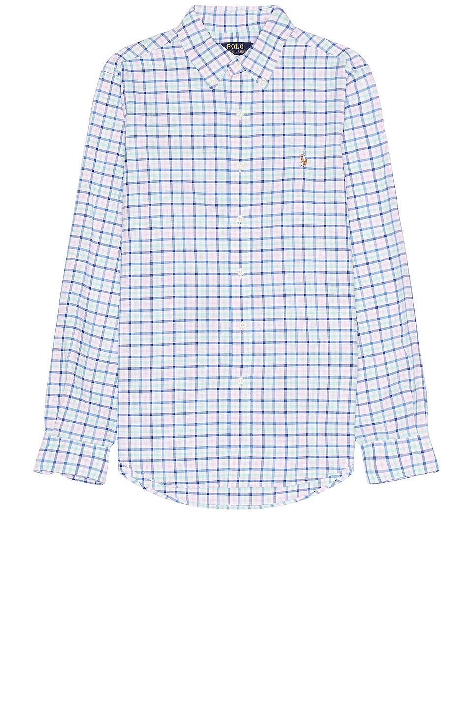 Polo Ralph Lauren Oxford Long Sleeve Shirt in Blue, Green, & New Rose ...