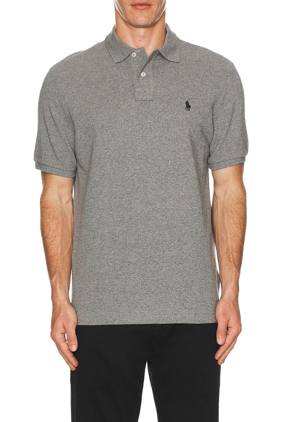 Polo Ralph Lauren Short Sleeve Mesh Polo in Canterbury Heather