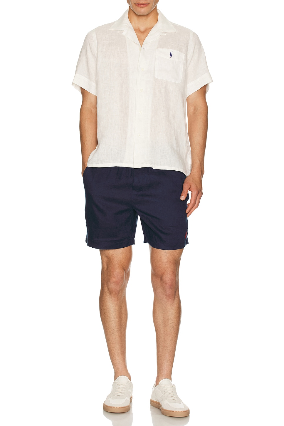 Polo Ralph Lauren Linen Andy Camp Sport Shirt in Deckwash