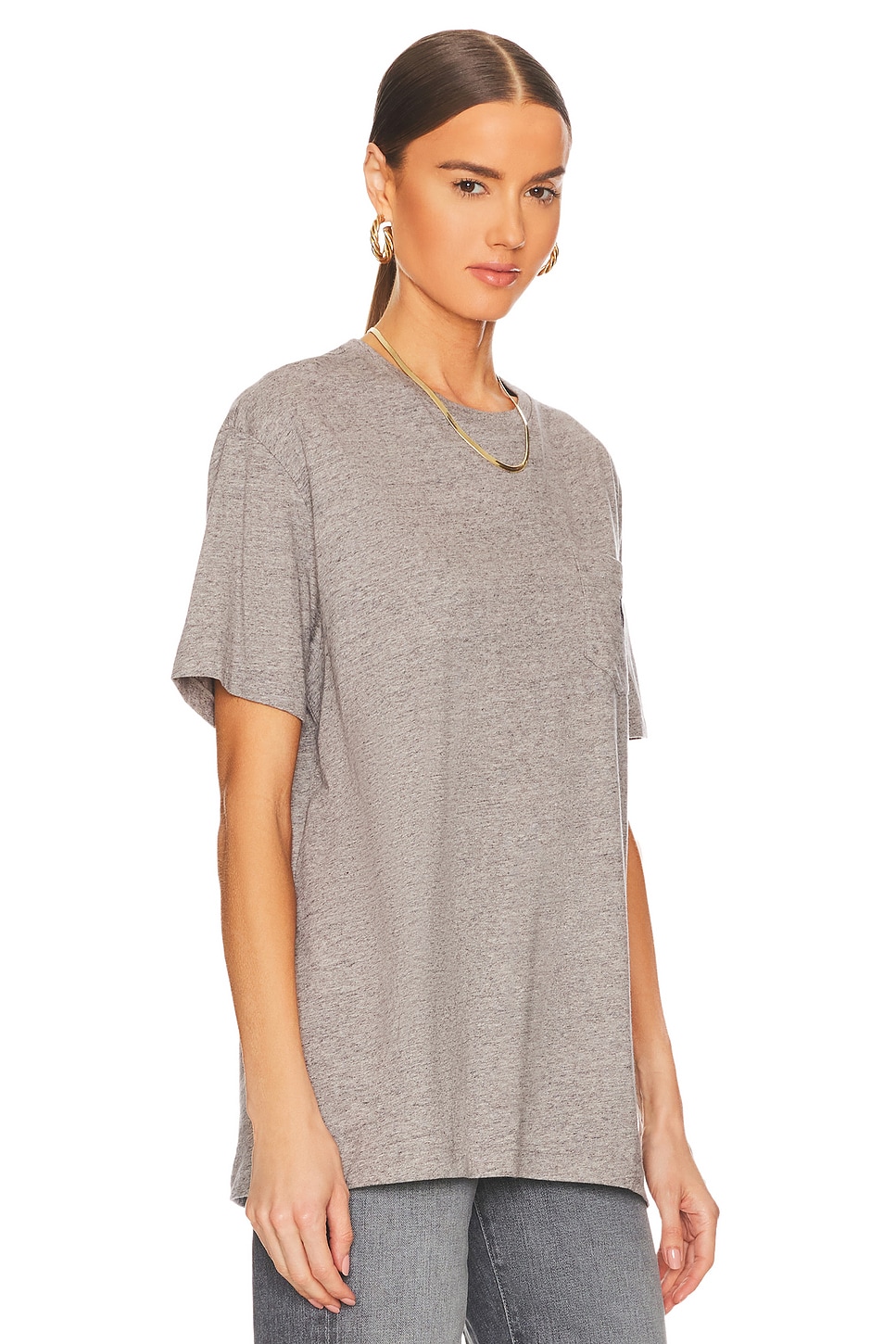 Polo Ralph Lauren Short Sleeve Pocket T-Shirt in Dark Vintage Heather