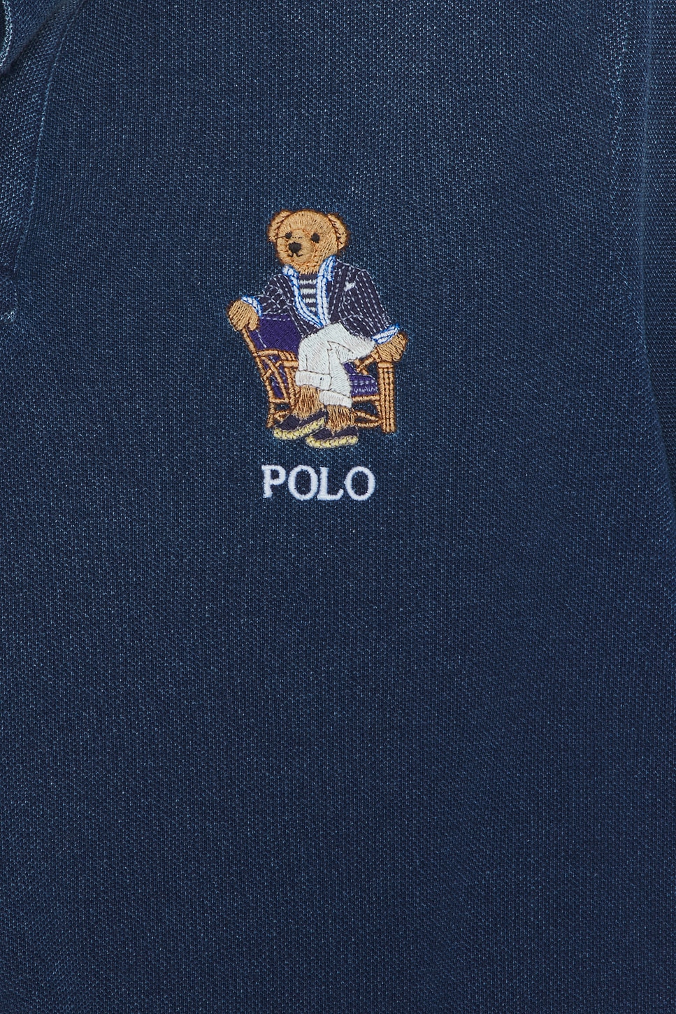 Polo Ralph Lauren Short Sleeve Mesh Novelty Bear Polo in Medium