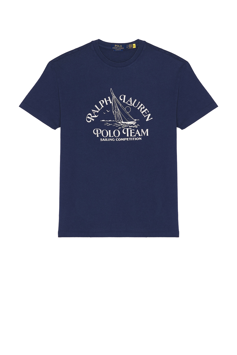 Polo Ralph Lauren Sailing Polo Team Print T-Shirt in Dark Cobalt