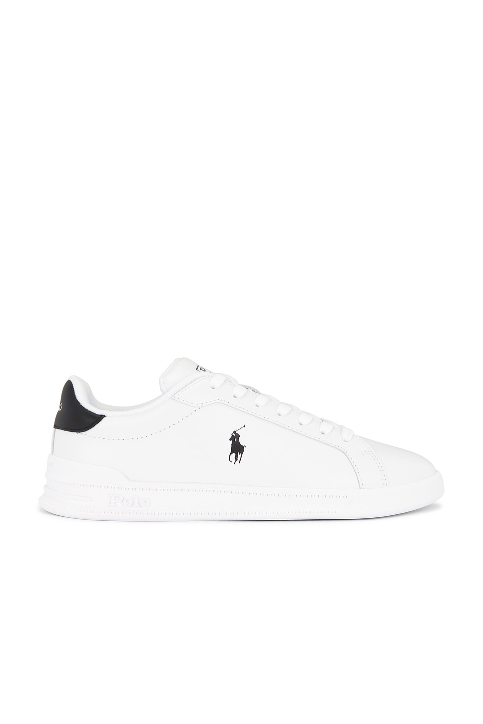 Polo Ralph Lauren Heritage Court II Leather Sneaker in White  display picture 1