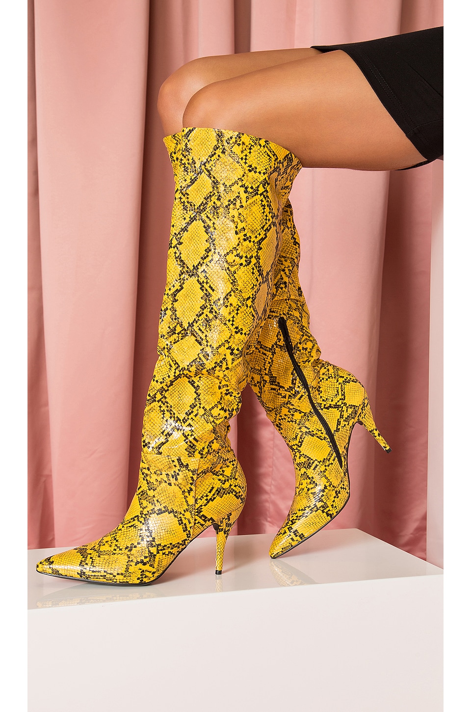 view 1 of 2 Nicole Boot in Mustard Snake